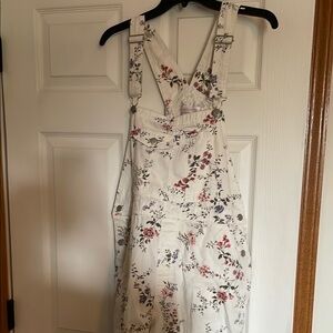 No Boundaries Floral Print Overalls